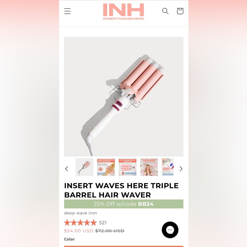 Insert Name Here Triple barrel hair waver